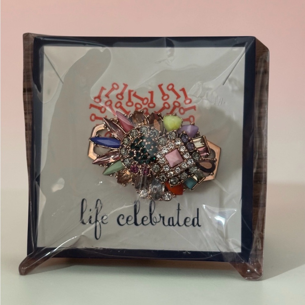 Keep Collective Shades of You Rose Gold Crystal Statement Brooch Pin New